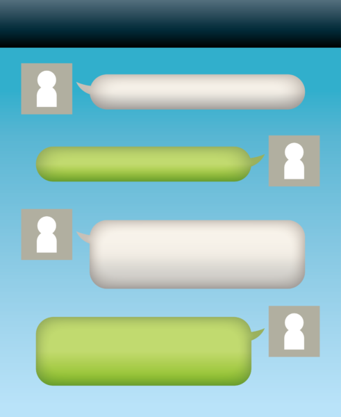 メッセージのやりとり